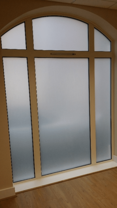 office with frosted film