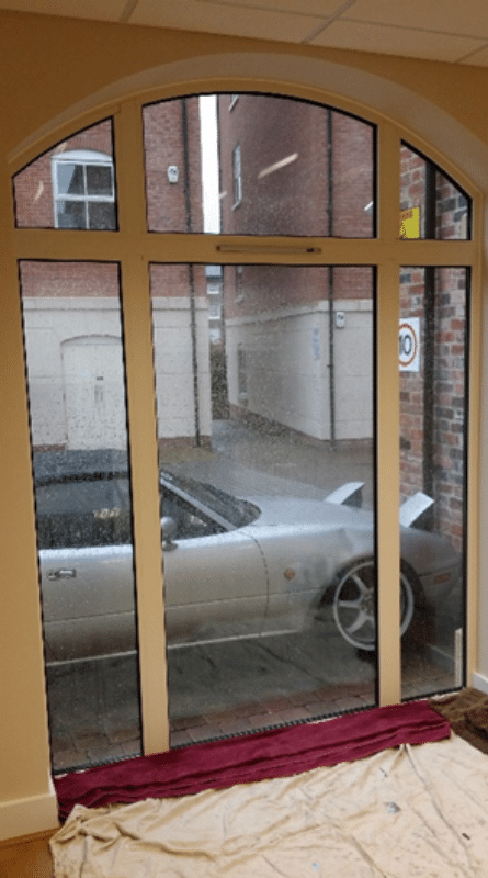 office without frosted film