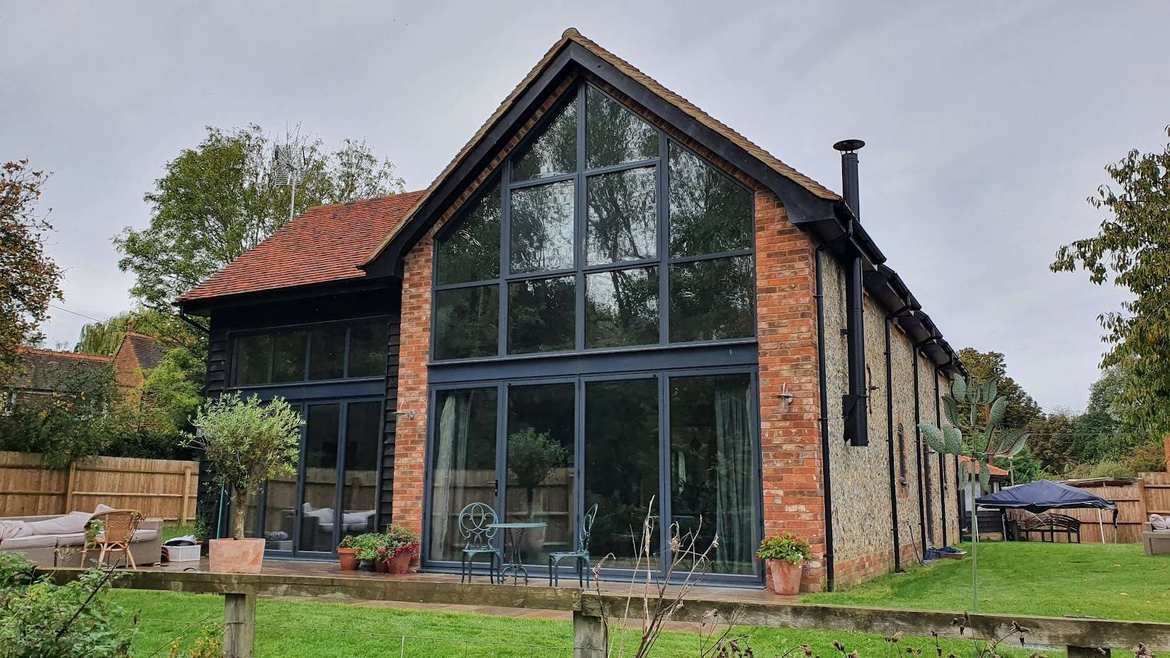 House after window film installed 